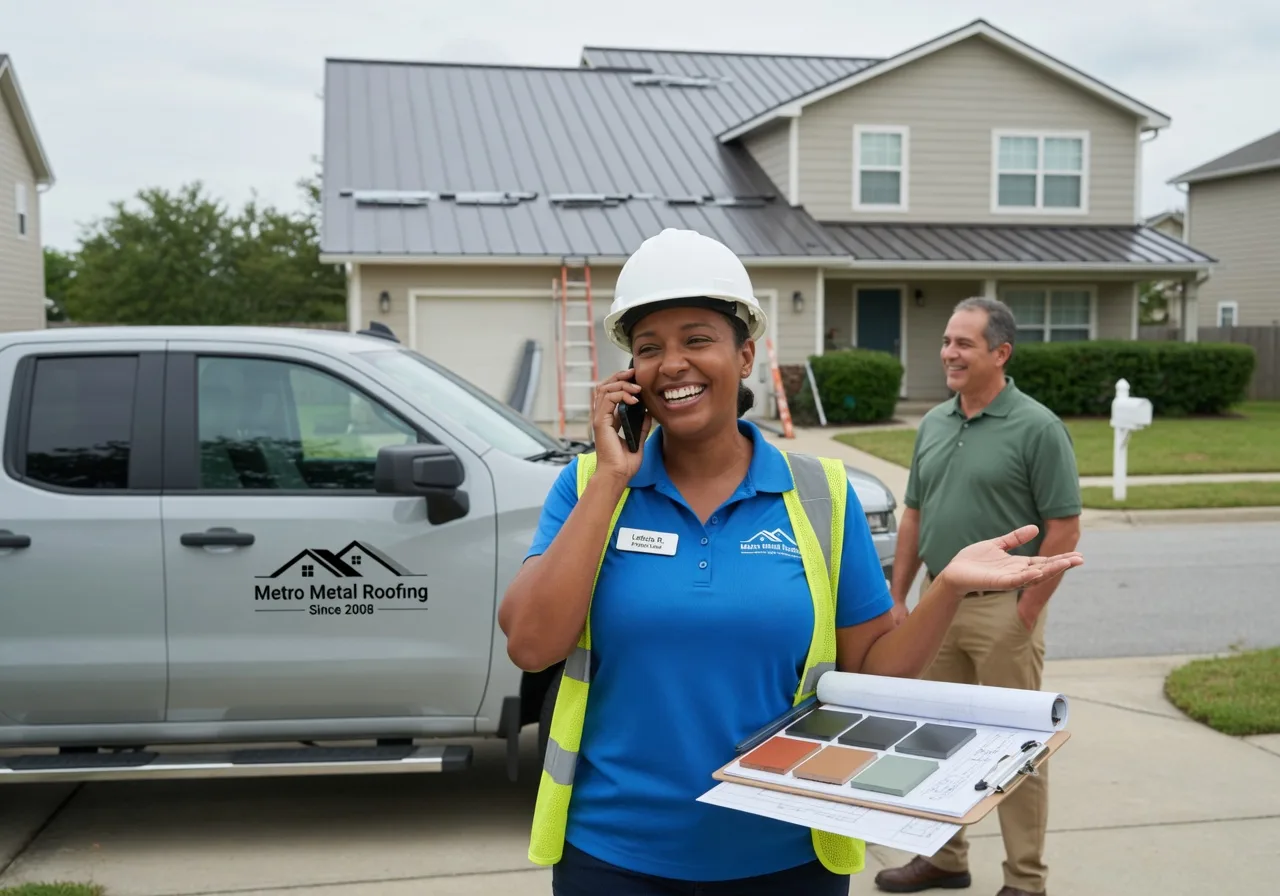 Storm Damage Metal Roof Repair in Sanford, VA